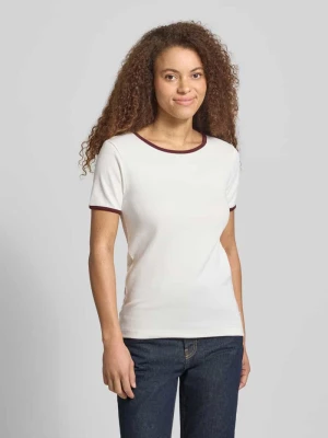 męski t-shirt o kroju regular fit z czystej bawełny Marc O'Polo Złamany biały