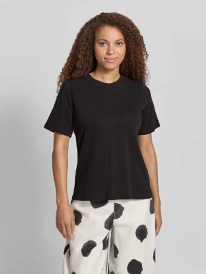 męski t-shirt o kroju regular fit z czystej bawełny Marc O'Polo Czarny