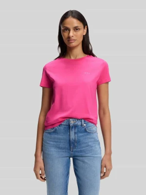 męski t-shirt o kroju regular fit z czystej bawełny model 'ESOGO' Boss Orange