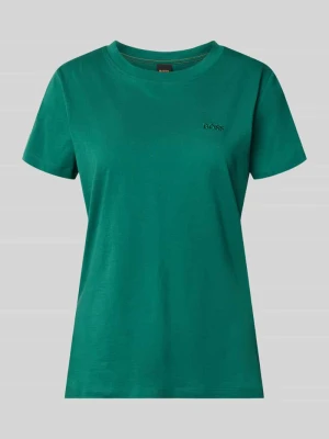 męski t-shirt o kroju regular fit z czystej bawełny model 'ESOGO' Boss Orange