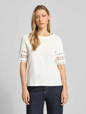 męski t-shirt o kroju regular fit z czystej bawełny model 'IVACY' Vero Moda Biały