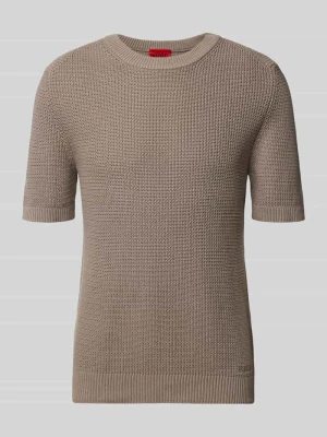 męski t-shirt o kroju regular fit z czystej bawełny model 'SAFFON' HUGO