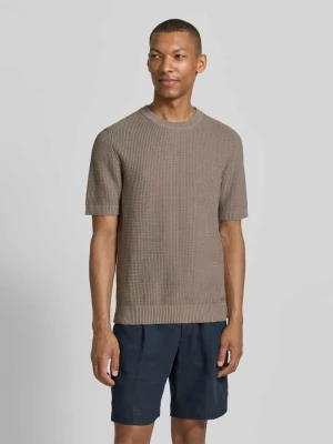 męski t-shirt o kroju regular fit z czystej bawełny model 'SAFFON' HUGO