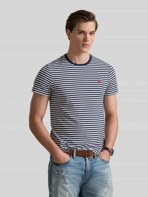 męski t-shirt o kroju regular fit z czystej bawełny Polo Ralph Lauren Granatowy
