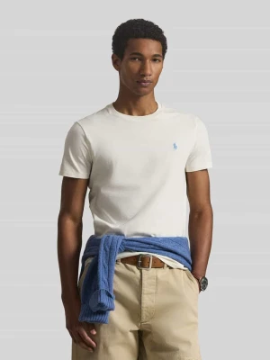 męski t-shirt o kroju regular fit z czystej bawełny Polo Ralph Lauren Złamany biały
