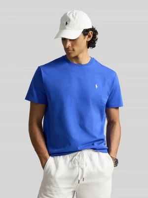 męski t-shirt o kroju regular fit z czystej bawełny Polo Ralph Lauren Niebieski
