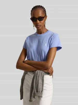 męski t-shirt o kroju regular fit z czystej bawełny Polo Ralph Lauren Jasnoniebieski