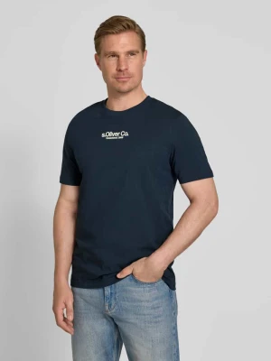 męski t-shirt o kroju regular fit z czystej bawełny s.Oliver RED LABEL