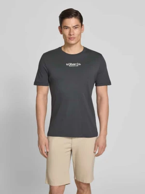 męski t-shirt o kroju regular fit z czystej bawełny s.Oliver RED LABEL