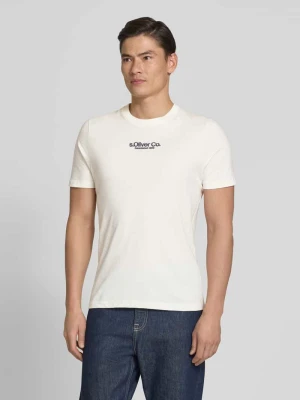 męski t-shirt o kroju regular fit z czystej bawełny s.Oliver RED LABEL