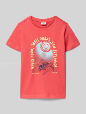 męski t-shirt o kroju regular fit z czystej bawełny s.Oliver RED LABEL