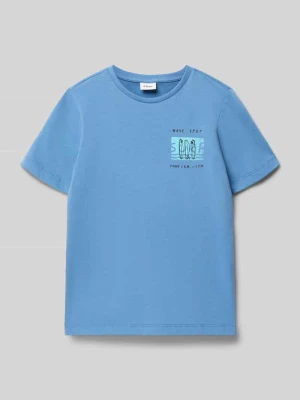 męski t-shirt o kroju regular fit z czystej bawełny s.Oliver RED LABEL