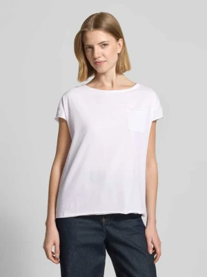 męski t-shirt o kroju regular fit z czystej bawełny s.Oliver Biały