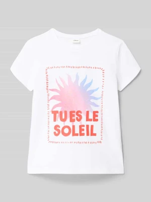 męski t-shirt o kroju regular fit z czystej bawełny s.Oliver RED LABEL
