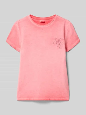 męski t-shirt o kroju regular fit z czystej bawełny s.Oliver RED LABEL