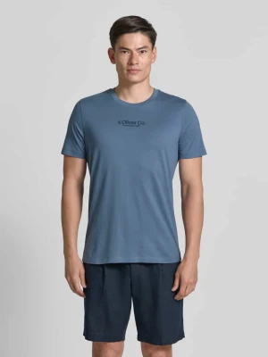 męski t-shirt o kroju regular fit z czystej bawełny s.Oliver RED LABEL