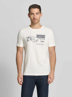 męski t-shirt o kroju regular fit z czystej bawełny s.Oliver RED LABEL