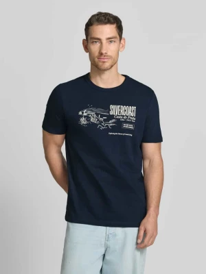 męski t-shirt o kroju regular fit z czystej bawełny s.Oliver RED LABEL