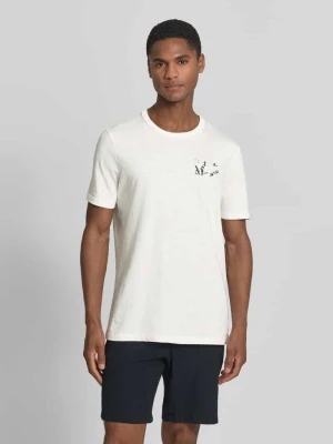 męski t-shirt o kroju regular fit z czystej bawełny s.Oliver Biały