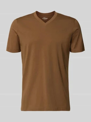 męski t-shirt o kroju regular fit z czystej bawełny s.Oliver RED LABEL