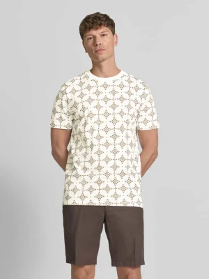 męski t-shirt o kroju regular fit z czystej bawełny s.Oliver Biały