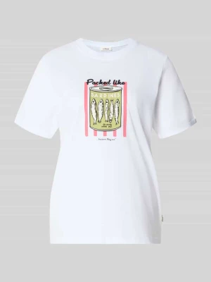 męski t-shirt o kroju regular fit z czystej bawełny s.Oliver RED LABEL