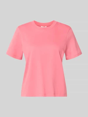 męski t-shirt o kroju regular fit z czystej bawełny s.Oliver Mocnoróżowy