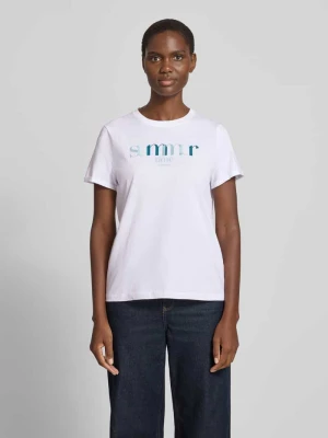męski t-shirt o kroju regular fit z czystej bawełny Tom Tailor Biały