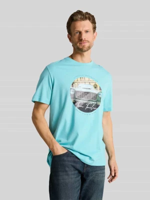 męski t-shirt o kroju regular fit z czystej bawełny Tom Tailor