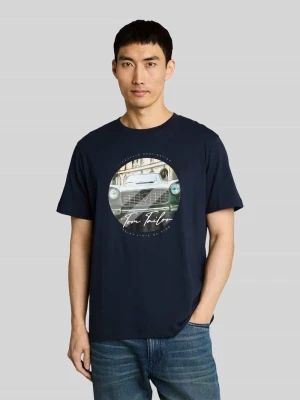 męski t-shirt o kroju regular fit z czystej bawełny Tom Tailor