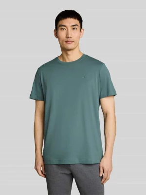 męski t-shirt o kroju regular fit z czystej bawełny Tom Tailor Morski