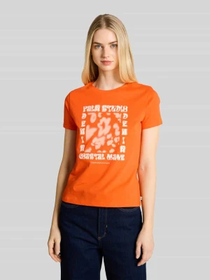 męski t-shirt o kroju regular fit z czystej bawełny Tom Tailor Denim