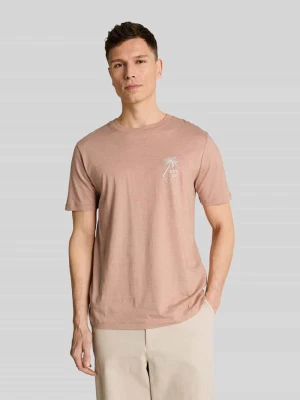 męski t-shirt o kroju regular fit z czystej bawełny Tom Tailor Denim
