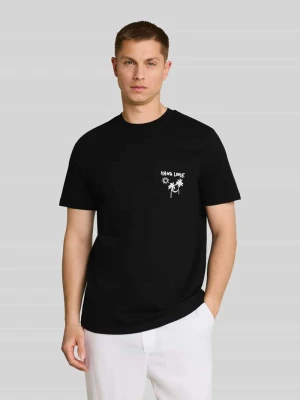 męski t-shirt o kroju regular fit z czystej bawełny Tom Tailor Denim