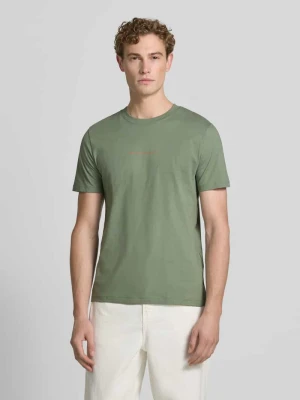 męski t-shirt o kroju regular fit z czystej bawełny Tom Tailor Denim