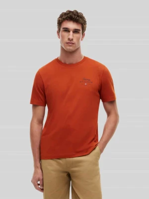 męski t-shirt o kroju regular fit z czystej bawełny Tommy Hilfiger