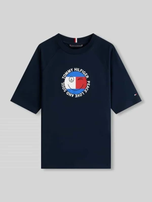 męski t-shirt o kroju regular fit z czystej bawełny Tommy Hilfiger Kids