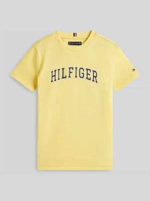 męski t-shirt o kroju regular fit z czystej bawełny Tommy Hilfiger Teens
