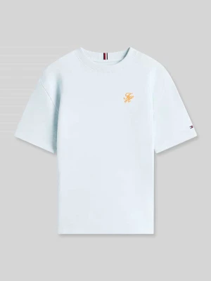 męski t-shirt o kroju regular fit z czystej bawełny Tommy Hilfiger Teens