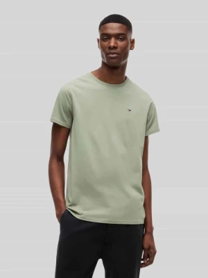 męski t-shirt o kroju regular fit z czystej bawełny Tommy Jeans Trzcinowy