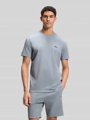 męski t-shirt o kroju regular fit z mieszanki bawełny Boss
