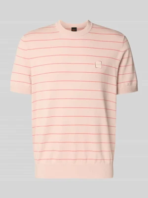 męski t-shirt o kroju regular fit z mieszanki bawełny i kaszmiru model 'KANACHO' Boss Orange