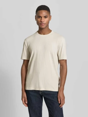 męski t-shirt o kroju regular fit z mieszanki bawełny i modalu Tom Tailor Denim