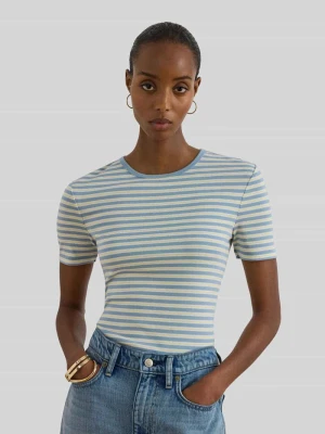 męski t-shirt o kroju regular fit z mieszanki bawełny Lauren Ralph Lauren