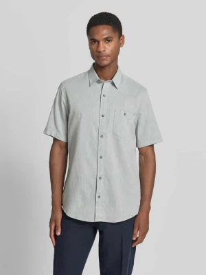 męski t-shirt o kroju regular fit z mieszanki bawełny Lerros