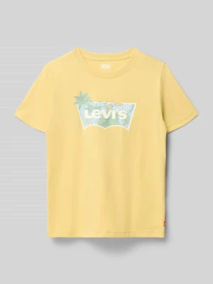 męski t-shirt o kroju regular fit z mieszanki bawełny model 'BATWING' Levi’s® Kids