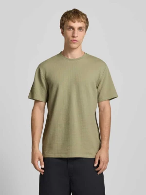 męski t-shirt o kroju regular fit z mieszanki bawełny model 'KIAN' Only & Sons Miętowy