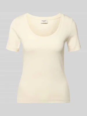 męski t-shirt o kroju regular fit z mieszanki bawełny model 'WKDMULTIJ' Weekend Max Mara Biały
