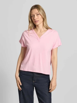 męski t-shirt o kroju regular fit z mieszanki bawełny z dodatkiem wiskozy BRAX