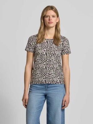 t-shirt o kroju regular fit z mieszanka wiskozy model 'BERA' Only Czarny